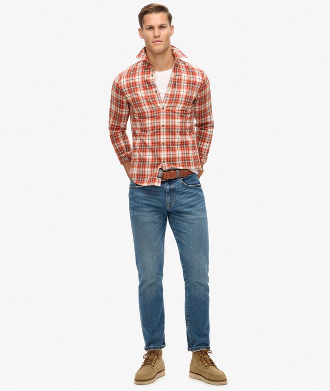 superdry Camisa de algodón orgánico a cuadros vintage Outlet online