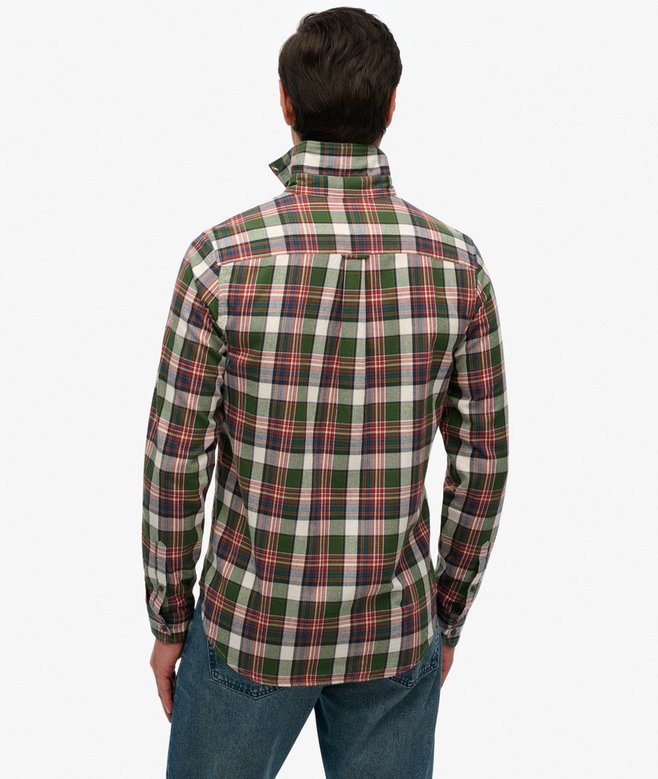 superdry Camisa de algodón orgánico a cuadros vintage Descuento