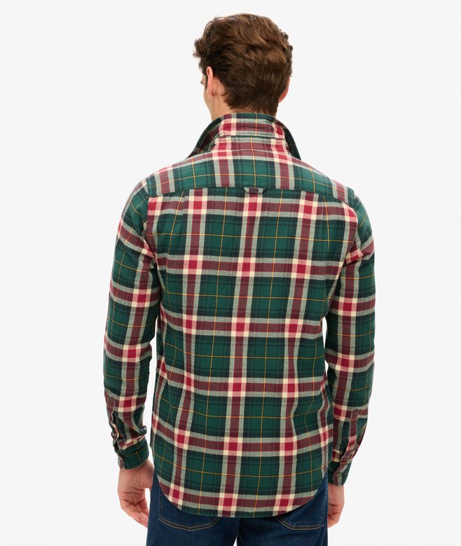 superdry Camisa de leñador de algodón de manga larga Tienda