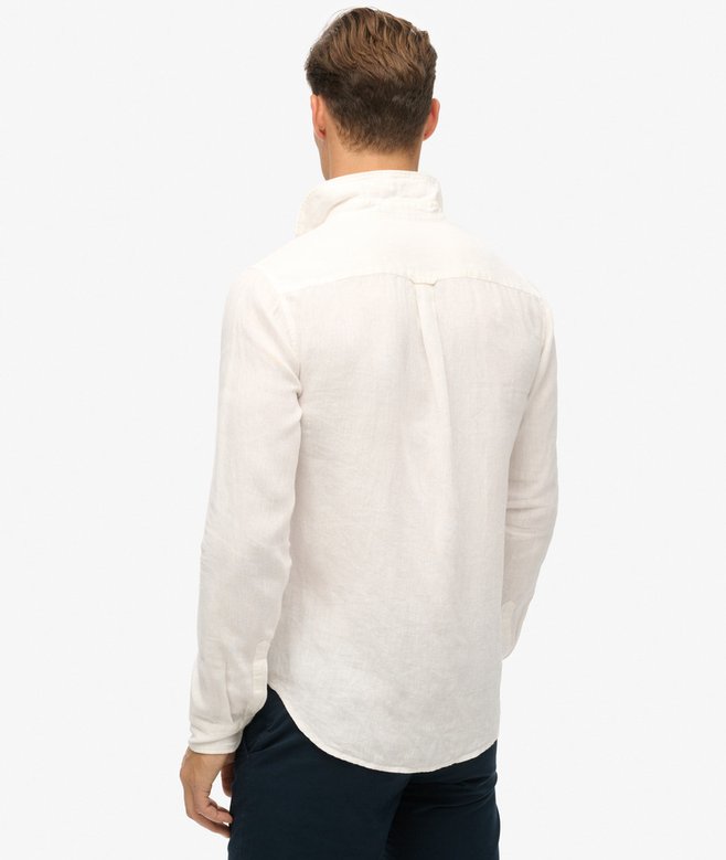 superdry Camisa de manga larga de lino informal Rebajas online
