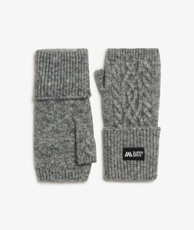 superdry Guantes calientamanos de punto trenzado Luxe