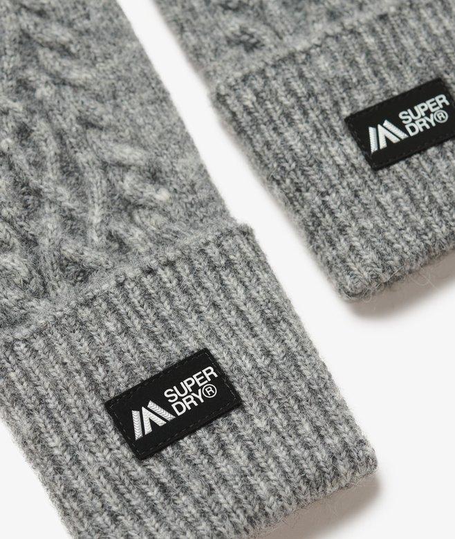 superdry Guantes calientamanos de punto trenzado Luxe Últimos 3 días