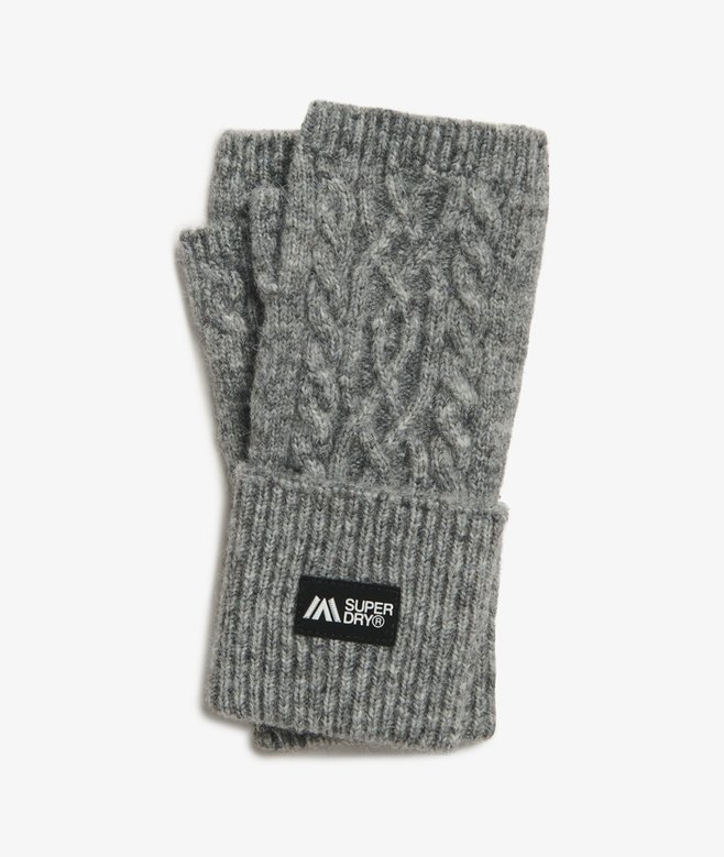 superdry Guantes calientamanos de punto trenzado Luxe Últimos 3 días