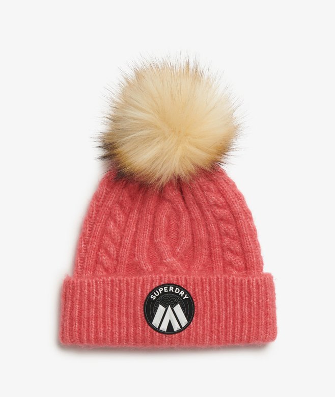 superdry Gorro de punto trenzado Luxe