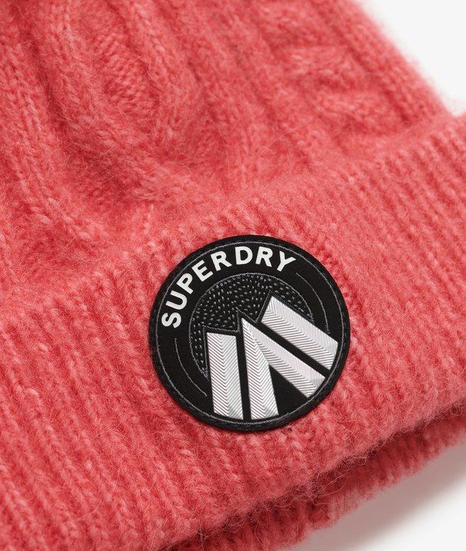 superdry Gorro de punto trenzado Luxe Superdescuento