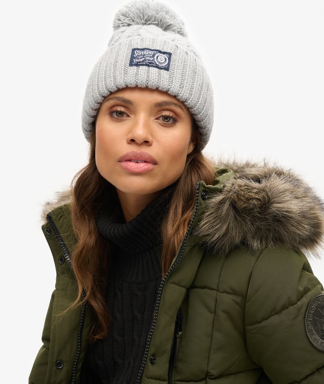 superdry Gorro de punto trenzado grueso Limitado a 3 días