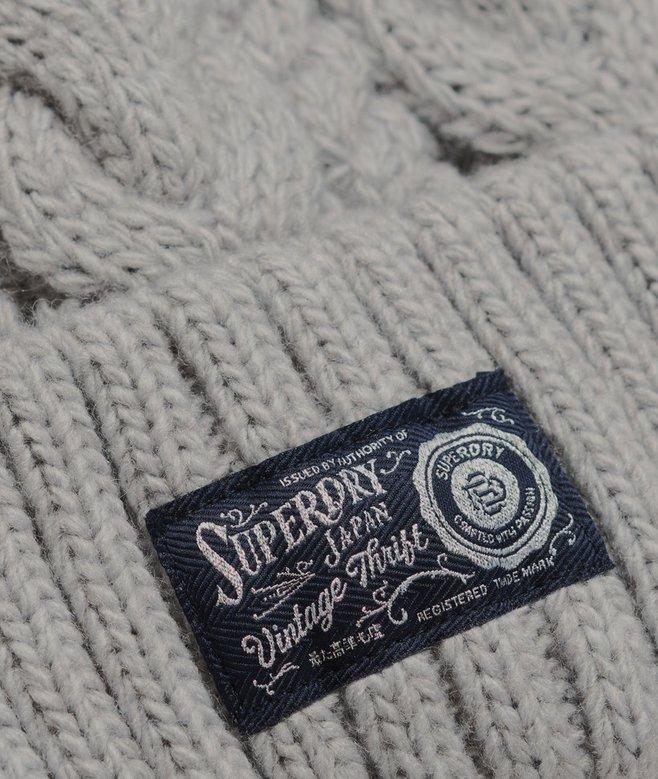 superdry Gorro de punto trenzado grueso Limitado a 3 días