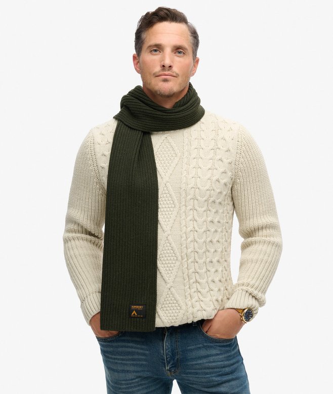superdry Bufanda de punto Workwear Precio ultrabajo