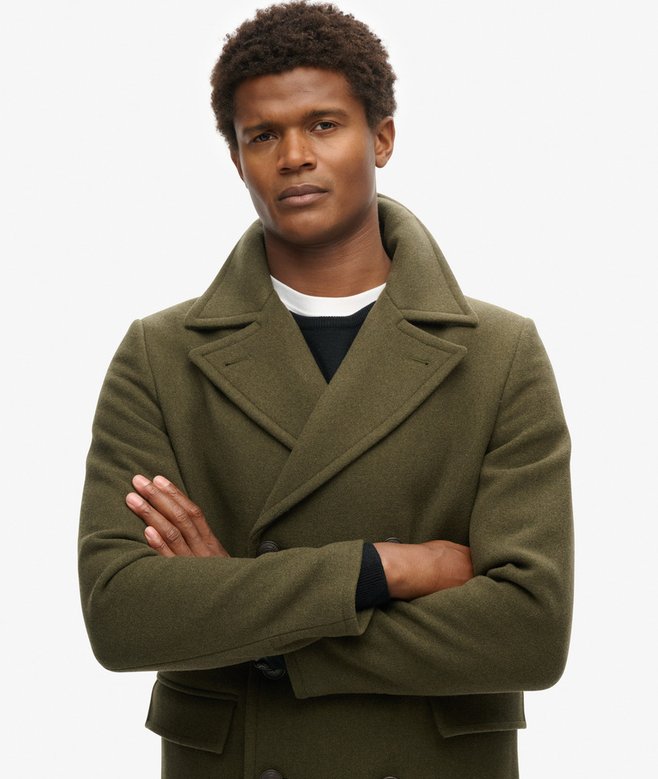 superdry Abrigo largo de lana Merchant Store Rebajas de fábrica