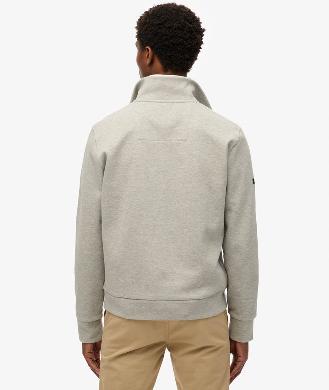 superdry Sudadera de piqué con media cremallera Core Liquidación