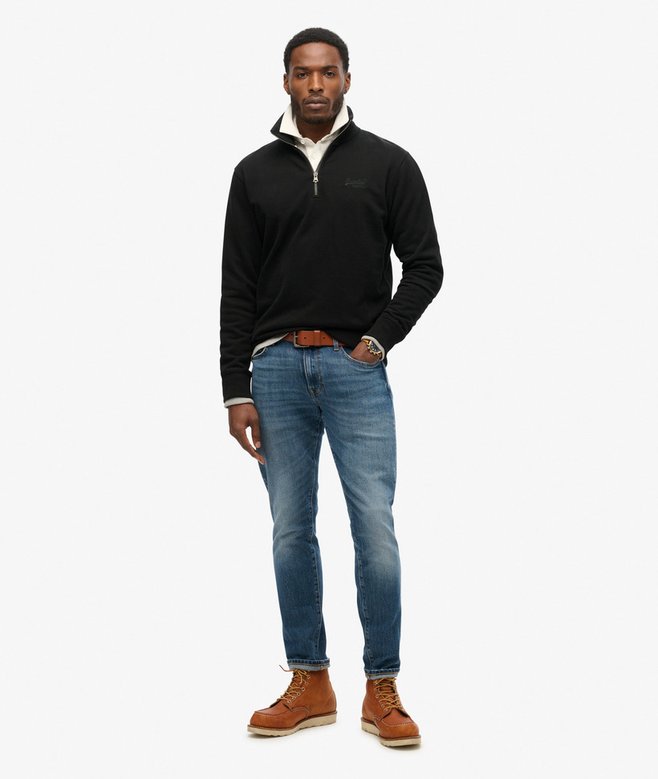 superdry Sudadera con cuello panadero con logotipo Essential Últimos 3 días