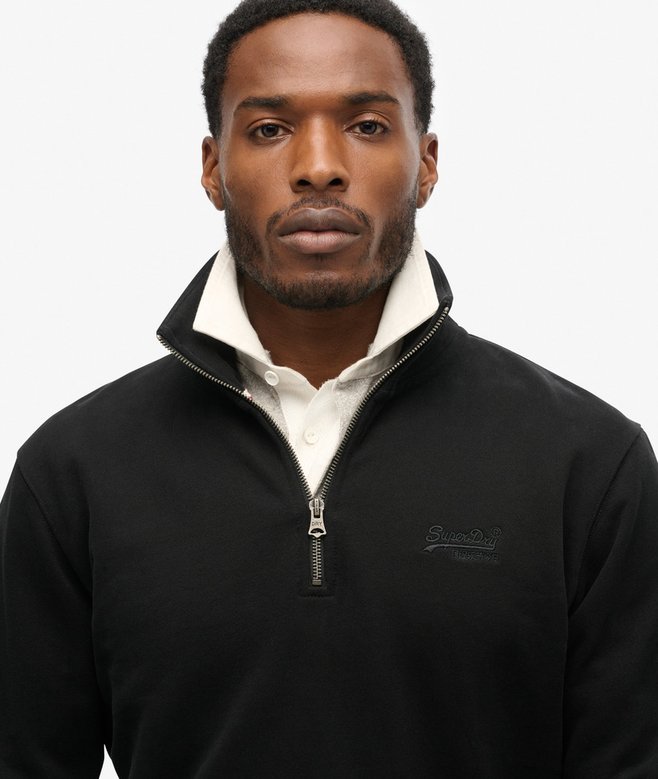 superdry Sudadera con cuello panadero con logotipo Essential Últimos 3 días