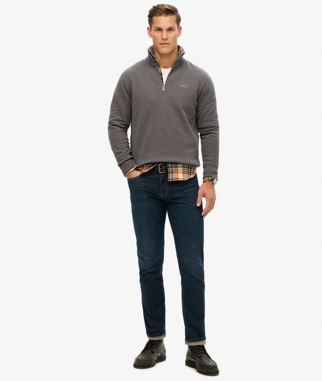superdry Sudadera con cuello panadero con logotipo Essential ÚLTIMAS EDICIONES