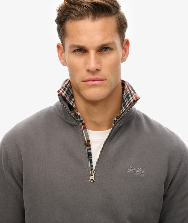 superdry Sudadera con cuello panadero con logotipo Essential ÚLTIMAS EDICIONES