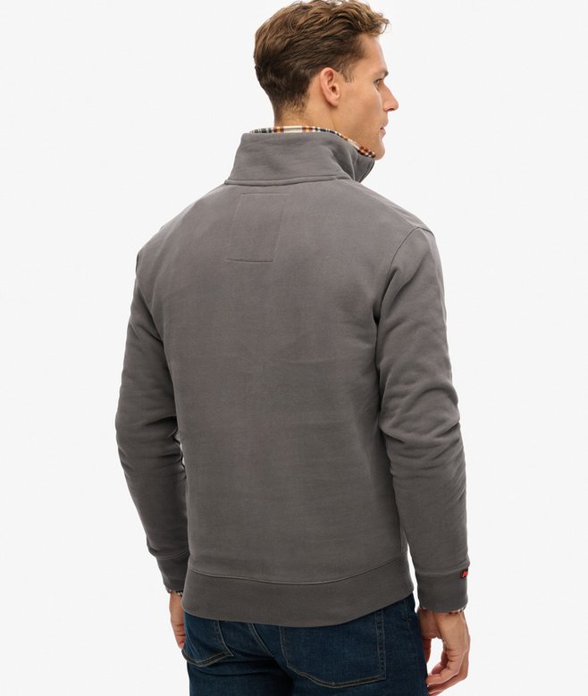 superdry Sudadera con cuello panadero con logotipo Essential ÚLTIMAS EDICIONES