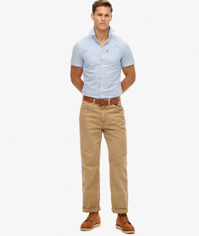 superdry Camisa Oxford de manga corta Precio de fábrica