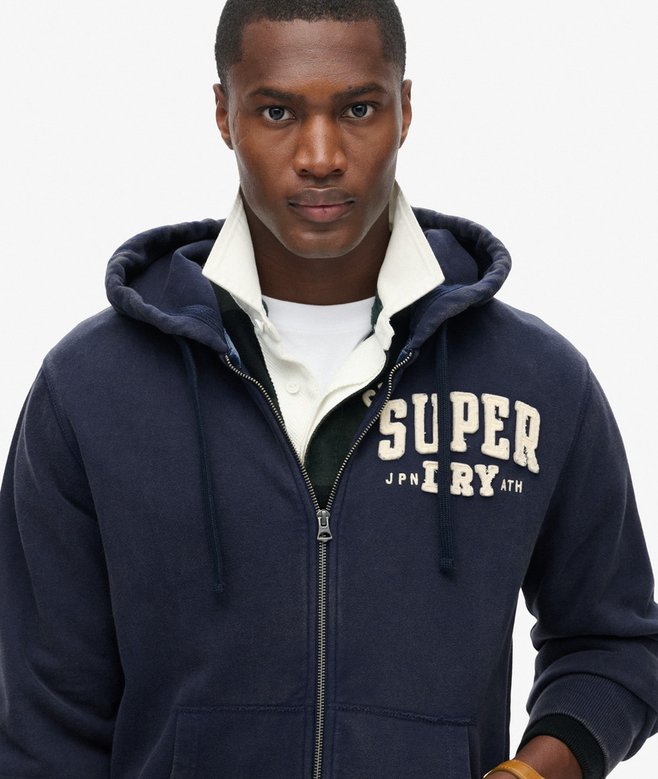 superdry Sudadera con capucha y cremallera Vintage Athletic Promoción por tiempo limitado