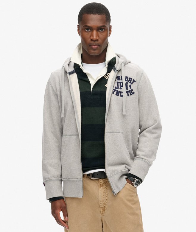 superdry Sudadera con capucha y cremallera Vintage Athletic