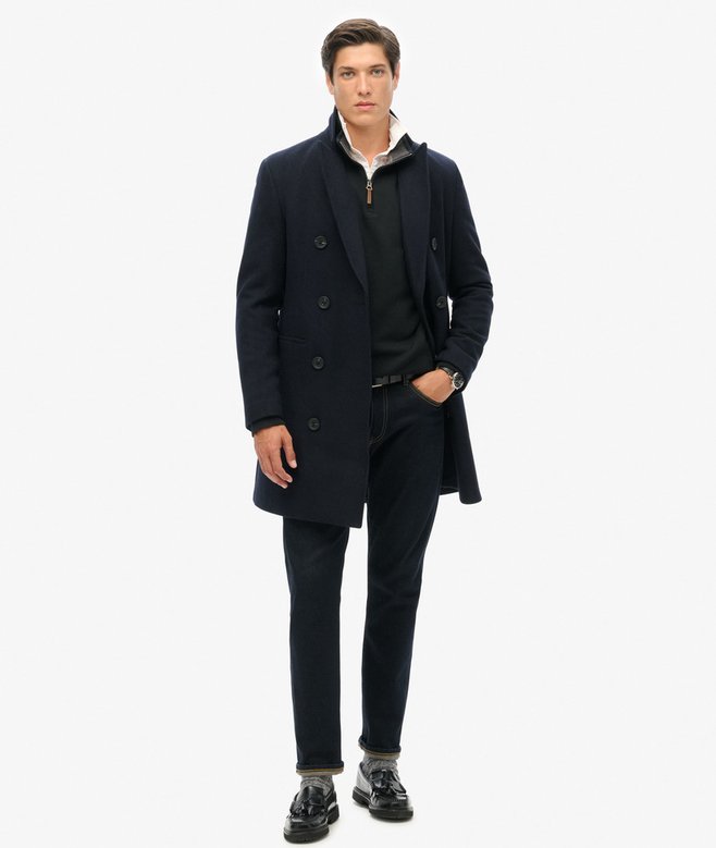 superdry Sudadera de piqué con media cremallera Core Oferta especial de fábrica