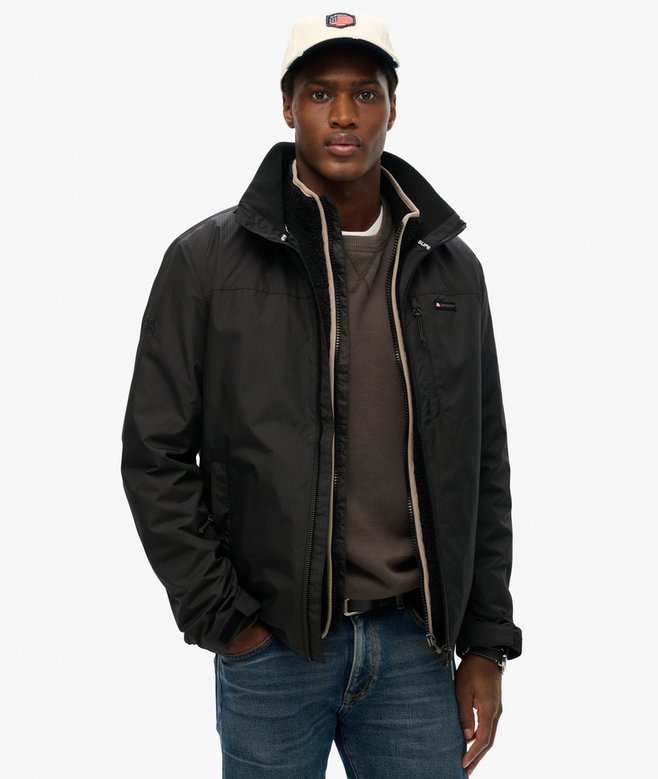 superdry Chaqueta cortavientos con logotipo sin capucha