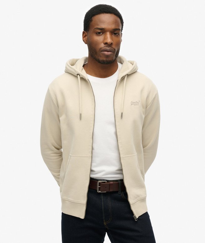 superdry Sudadera con capucha cremallera y logotipo Essential