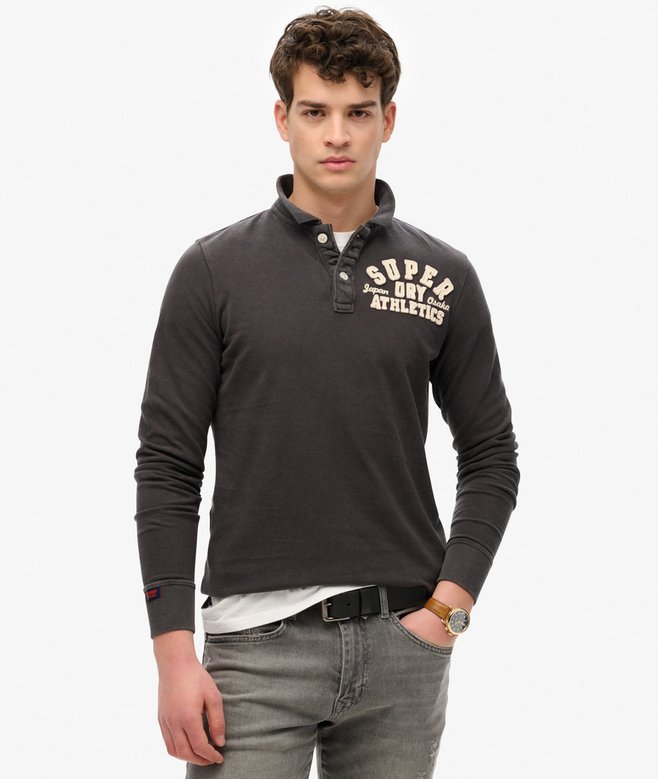 superdry Polo de manga larga Vintage Athletic