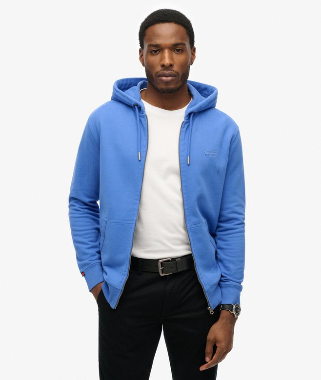 superdry Sudadera con capucha cremallera y logotipo Essential