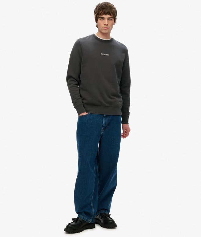 superdry Sudadera con cuello redondo con micrologotipo Ahorra y exporta