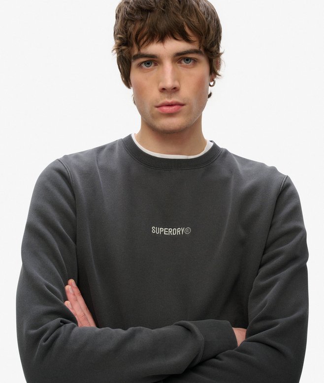 superdry Sudadera con cuello redondo con micrologotipo Ahorra y exporta