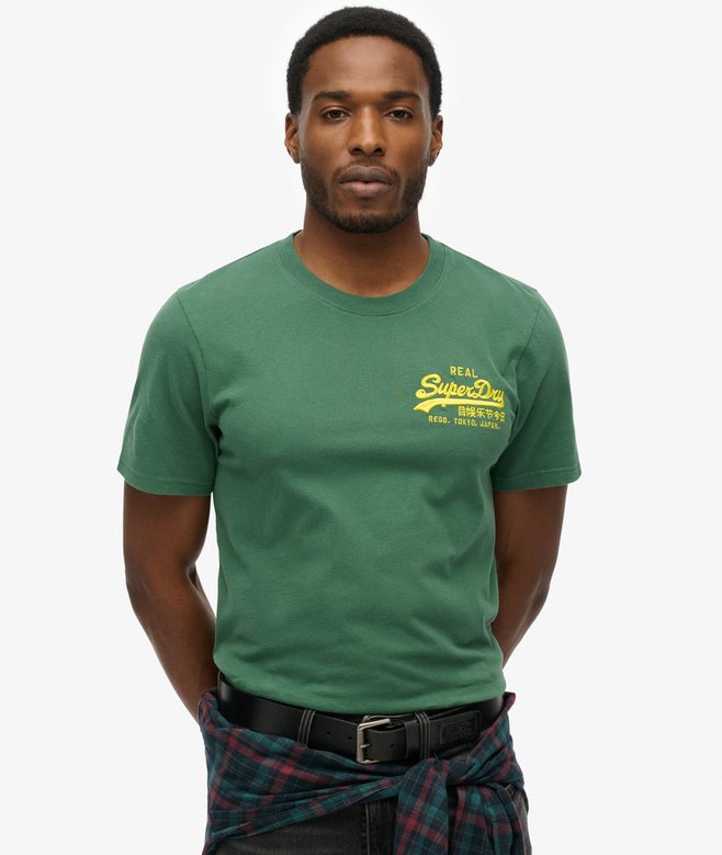 superdry Camiseta de corte relajado con logotipo Vintage bordado