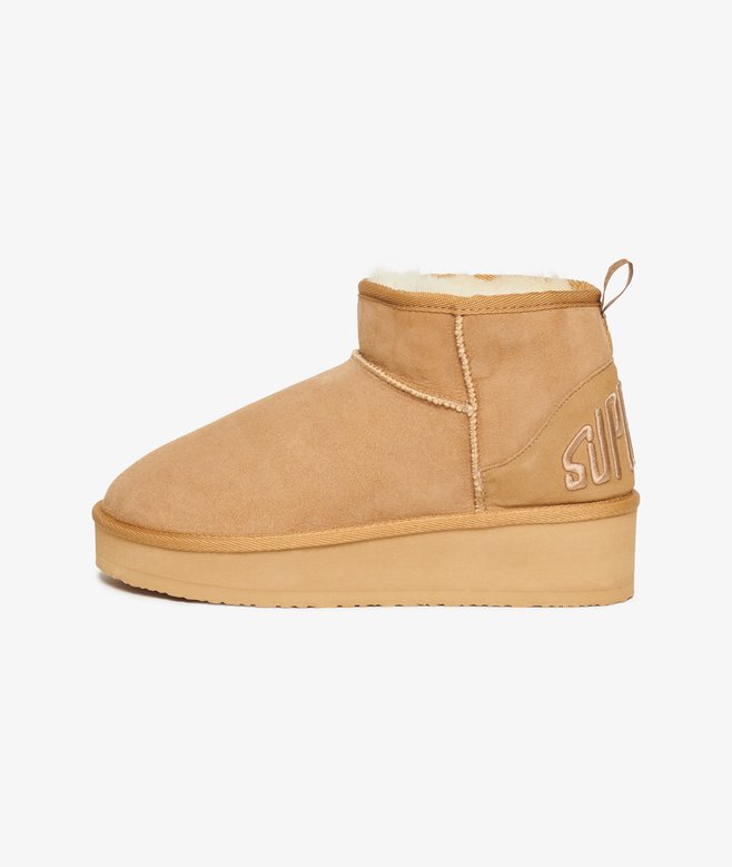 superdry Botas de plataforma de ante con borreguillo En oferta