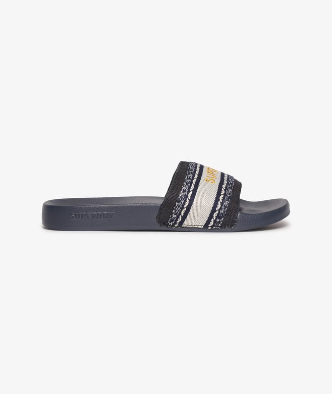 superdry Chanclas de piscina veganas de tira tejida