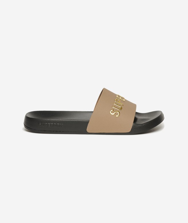 superdry Chanclas de piscina veganas con logo