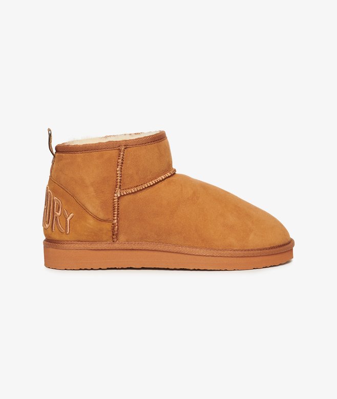 superdry Minibotas de ante con borreguillo
