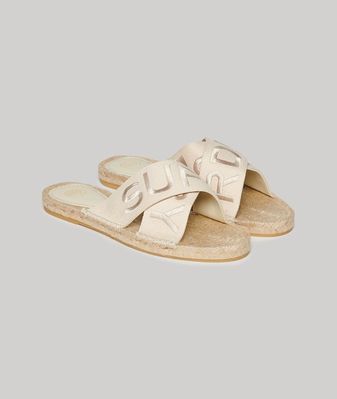 superdry Chanclas de tiras cruzadas estilo alpargata