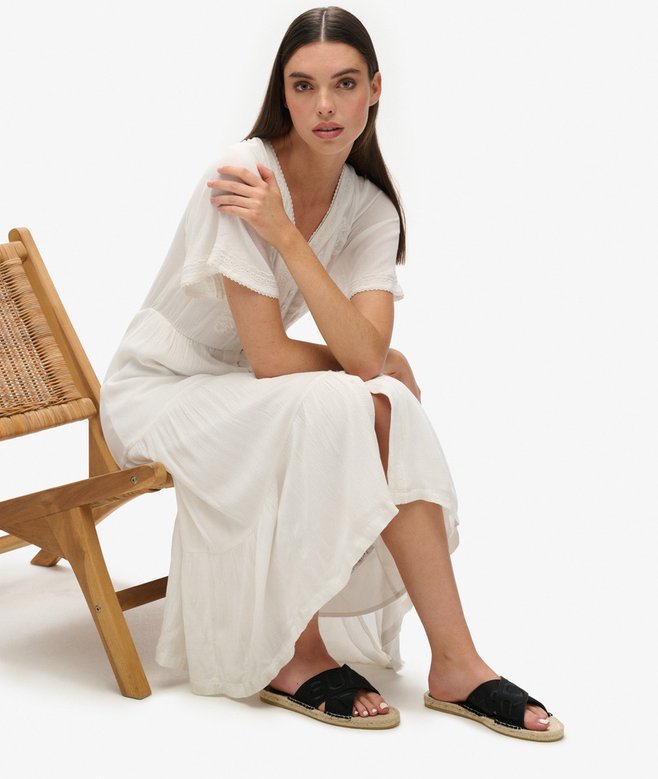 superdry Chanclas de tiras cruzadas estilo alpargata Oferta especial de fábrica