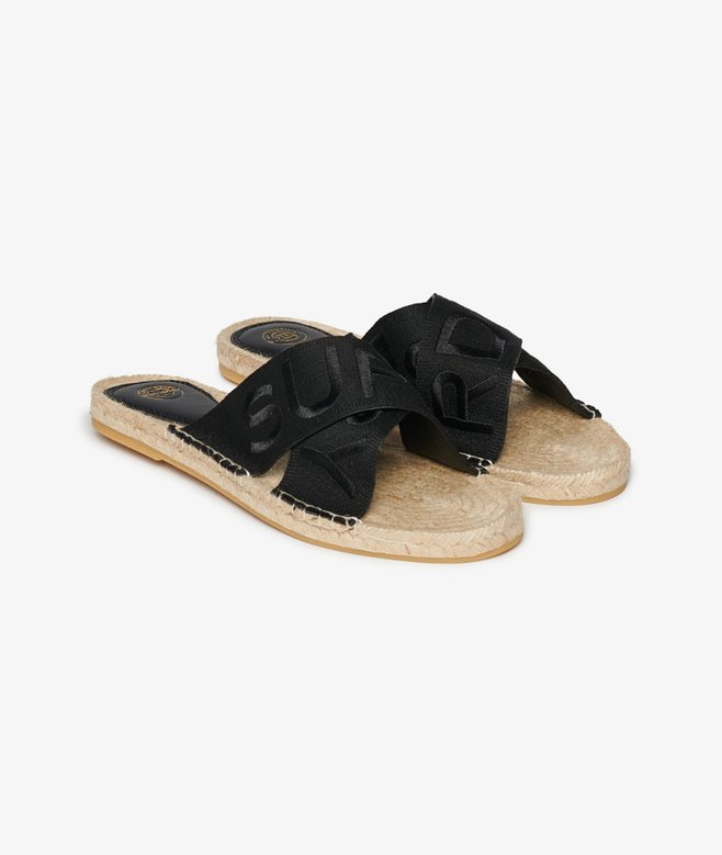 superdry Chanclas de tiras cruzadas estilo alpargata Oferta especial de fábrica