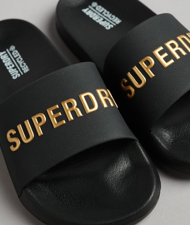 superdry Chanclas de piscina con logotipo CODE Tienda de fábrica
