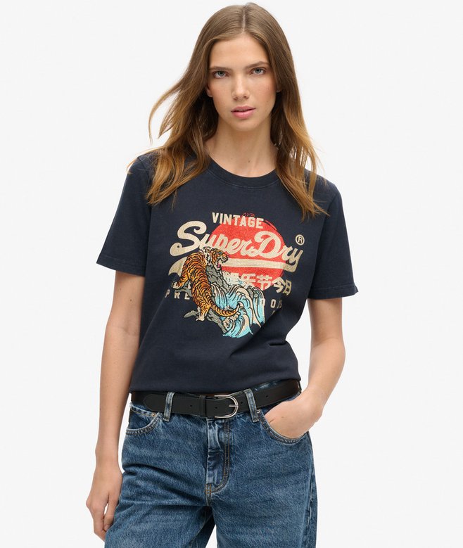 superdry Camiseta de corte relajado Tokyo