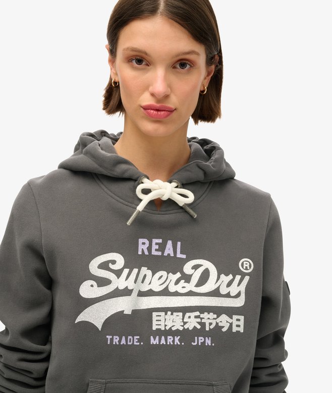 superdry Sudadera gráfica con capucha con adornos y logotipo Vintage Precio ultrabajo