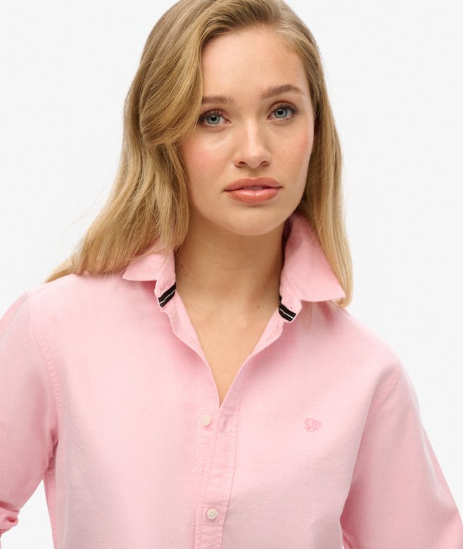 superdry Camisa Oxford de corte ajustado y manga larga Devoluciones gratuitas