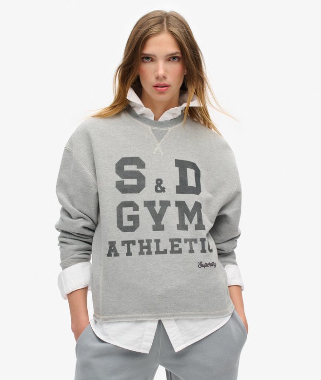 superdry Sudadera de corte holgado y cuello redondo Athletic Essentials