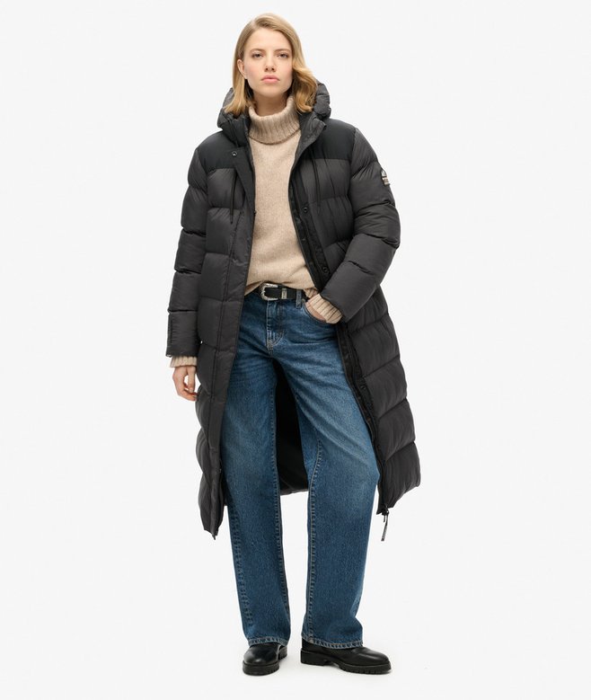 superdry Abrigo largo acolchado Rip-Stop