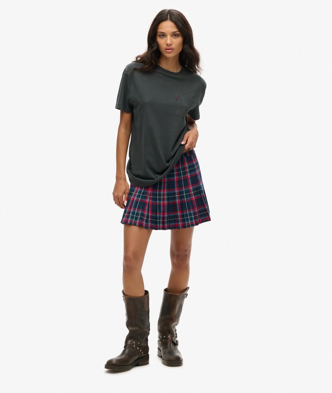superdry Camiseta extragrande lavada con bolsillo Essential