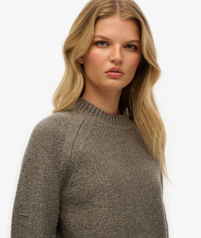 superdry Jersey raglán grueso extragrande Ventas relámpago