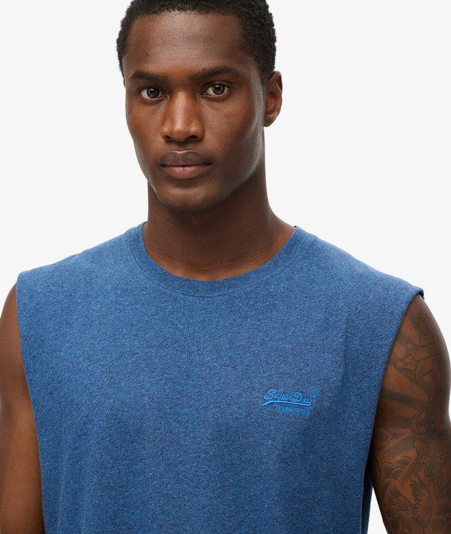 superdry Camiseta sin mangas Essential en algodón orgánico con logo Rebajas top
