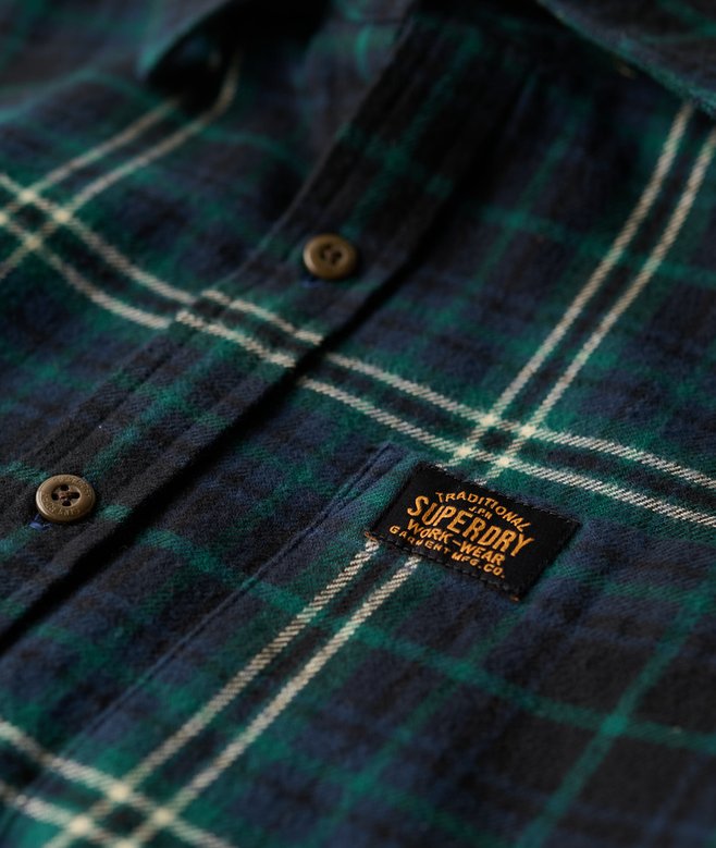 superdry Camisa de leñador de algodón de manga larga ÚLTIMAS EDICIONES