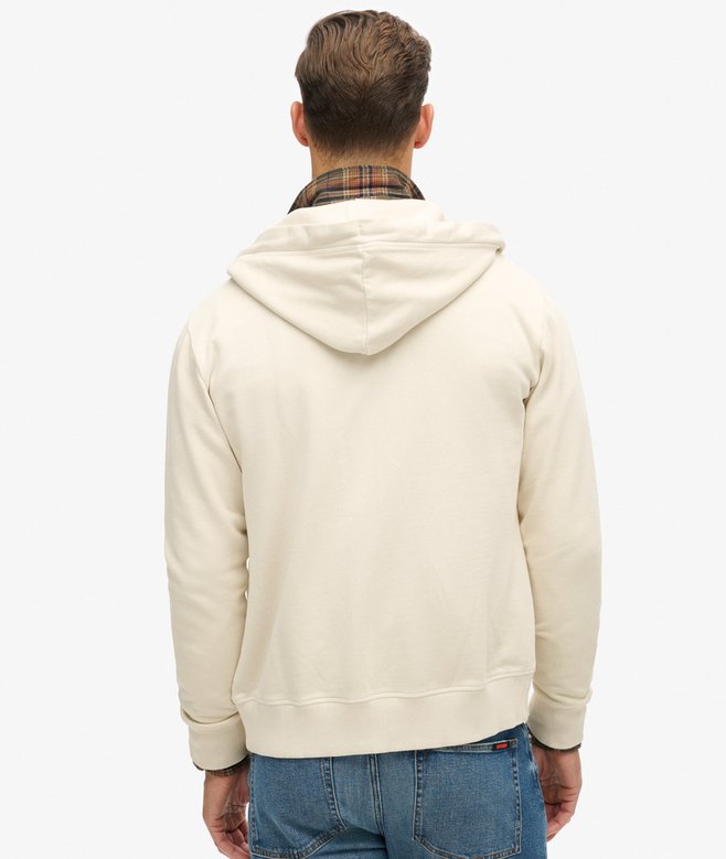 superdry Sudadera lavada con capucha cremallera y logotipo Essential Solo queda un día
