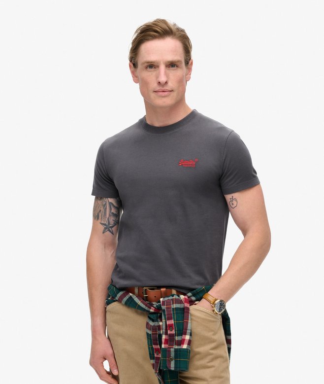 superdry Camiseta de algodón orgánico con logotipo Essential