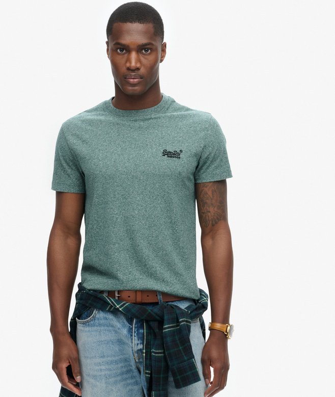 superdry Camiseta de algodón orgánico con logotipo Essential